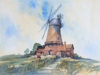 Lot 144 - Ivan Taylor, three windmill studies, watercolour (3).