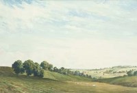 Lot 159 - Percy Lancaster, rolling landscape, watercolour