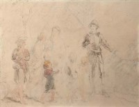 Lot 227 - George Cattermole, figures in historic dress