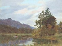 Lot 234 - Isaac Cooke, lake scene, watercolour