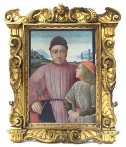 Lot 259 - Ann Lindsay, Francesco Sassetti and his son, watercolour