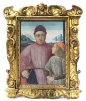 Lot 259 - Ann Lindsay, Francesco Sassetti and his son, watercolour
