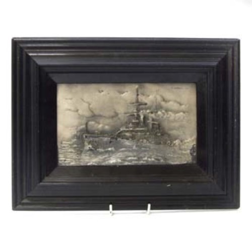 Lot 303 - F Lutiger battle ship plaque