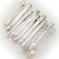 Lot 326 - Collection of silver sugar tongs