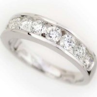 Lot 366 - Diamond set into white gold eternity ring