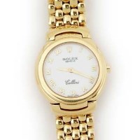 Lot 483 - Lady's18ct Rolex Cellini watch boxed with three spare links.