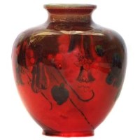 Lot 634 - Royal Doulton signed flambe vase