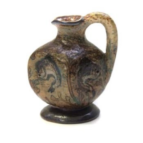 642 - Martinware jug decorated with fish