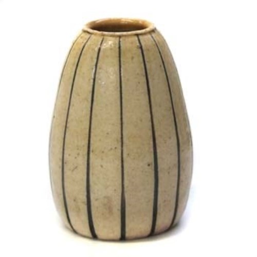 Lot 644 - Martinware plain vase with flutes