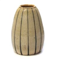 Lot 644 - Martinware plain vase with flutes