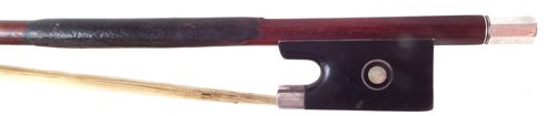 Lot 11 - W.E. Hill and Sons violin bow, 59 grams.