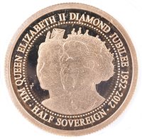 Lot 7 - 2012 Diamond Jubilee Gibraltar gold half sovereign (boxed).