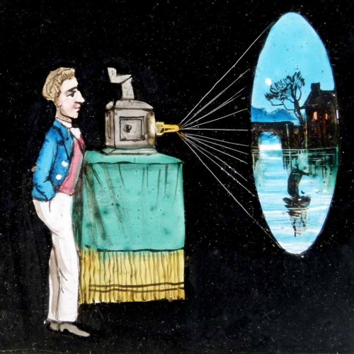Lot 17 - Victorian magic lantern slides, animated