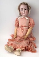 Lot 26 - Large bisque head doll attributed to kestnel