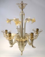 Lot 93 - Venetian glass chandelier.