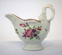 Lot 97 - Worcester dolphin ewer or creamboat circa 1770