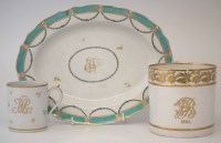 Lot 132 - Derby tankard monogrammed and dated 1824, also a