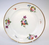 Lot 135 - Swansea plate circa 1820, painted with scattered