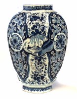 Lot 141 - Large Delft vase.