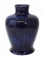 Lot 160 - Ruskin blue glaze vase