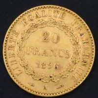 Lot 237 - France gold 20 francs, 1896, VF