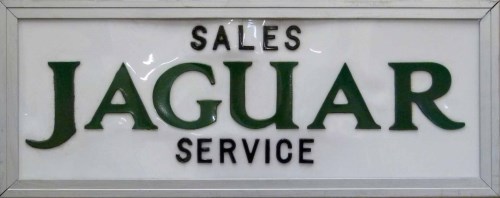 Lot 574 - Jaguar Sales & Service double sided illuminated sign