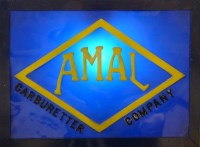 Lot 575 - Amal Carburetters illuminated sign