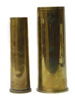Lot 19 - Two WWI brass shell cases.