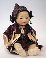 Lot 32 - Armand Marseille Oriental doll, with cloth body