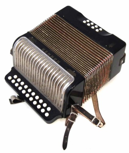 Lot 50 - Hohner Erica accordion, with twentyone button