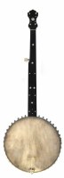 Lot 53 - Fretless banjo by George Mathew, the wanlut neck