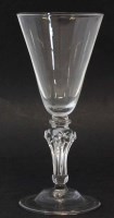 Lot 94 - Wine goblet, with flaring bowl, supported on
