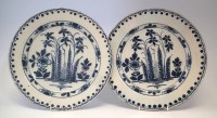 Lot 133 - Pair of Delft chargers.