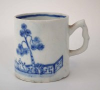 Lot 141 - Bow coffee cup circa 1755, painted with a garden