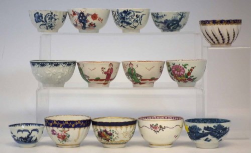 Lot 188 - Fourteen 18th century tea bowls.