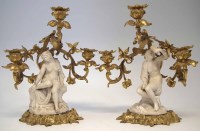 Lot 192 - Pair of Parian and Ormulu figures