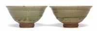 Lot 260 - Jim Malone (1946-) two bowls, incised with a fish