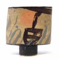 Lot 262 - John Maltby (1936-) footed vessel, painted