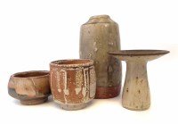 Lot 296 - Four Studio Pottery vases, one by Micki
