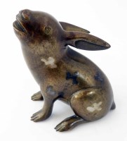 Lot 309 - Late 20th century Chinese bronze of a Hare
