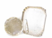 Lot 334 - Two silver salvers