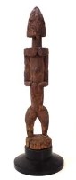 Lot 208 - Dogon standing figure, 51cm overall height.