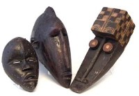 Lot 237 - Grebo mask, Baga janus mask and a Dan mask, the
