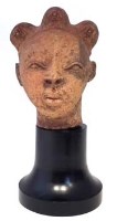 Lot 238 - Ife terracotta head, 20cm high