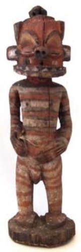 Lot 254 - Pende figure, 57cm high       All lots in this