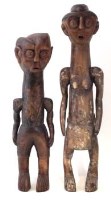 Lot 257 - Two similar standing figures possibly Fante, the