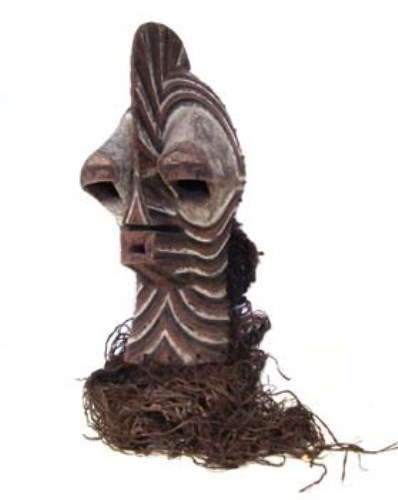 Lot 266 - Songye kifwebe mask 58cm high     All lots in