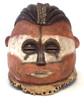 Lot 268 - Kwese helmet mask, 28cm high    All lots in this
