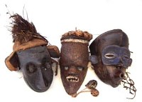 Lot 298 - Lulua mask, a Salampasu mask and a Kuba Itok