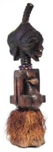 Lot 56 - Songye Nkisi Janus Power figure or Fetish,  90cm overall height.